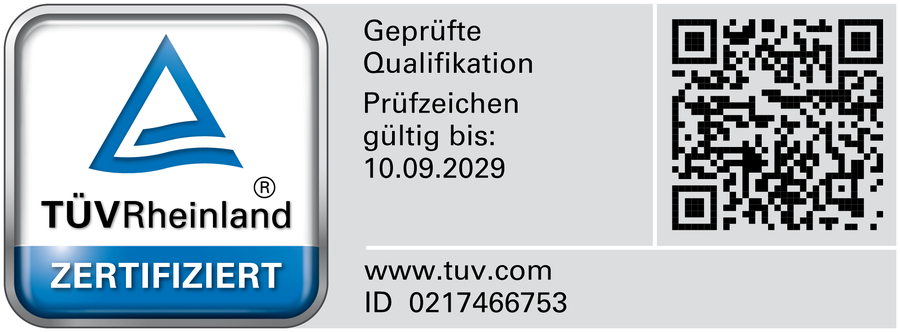 TÜV Rheinland Prüfzeichen: Experte für Verkaufspsychologie mit TÜV Rheinland geprüfter Qualifikation, Jan Niklas Behrens, ID 0217466753, gültig bis 10.09.2029
